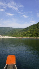 Beautiful camping tents for tourists along with boating in Dawki or Umngot River