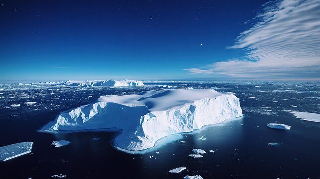 The Antarctic Aurora: A Natural Light Phenomenon Displaying Dynamic Patterns of Brilliant Colors in the Southern Sky.  