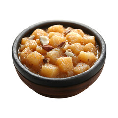 Bowl of Halwa Isolated on Transparent Background