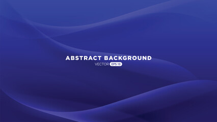 Abstract Blue Background with Flowing Lines