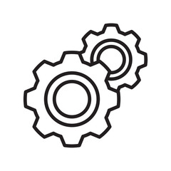 repaire machine icon line vector design template with trendy style