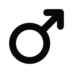 Male icon. sign for mobile concept and web design. vector illustration