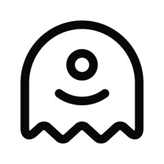 ghost icon. horror sign. vector illustration
