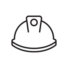 project helmet icon line vector design template with trendy style