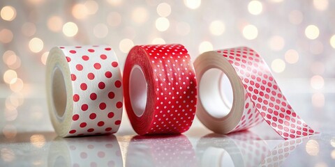Long Exposure Photography: Red & White Washi Tape Patterns