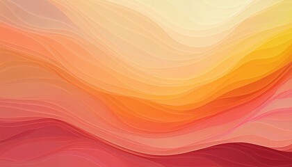 Abstract Waves of Warm Color