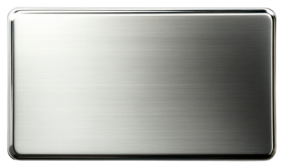 PNG Empty silver rectangular plaque accessories accessory electronics.