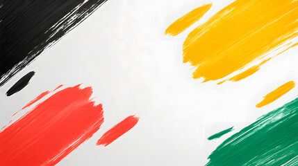 Abstract brush strokes in vibrant colors create dynamic background