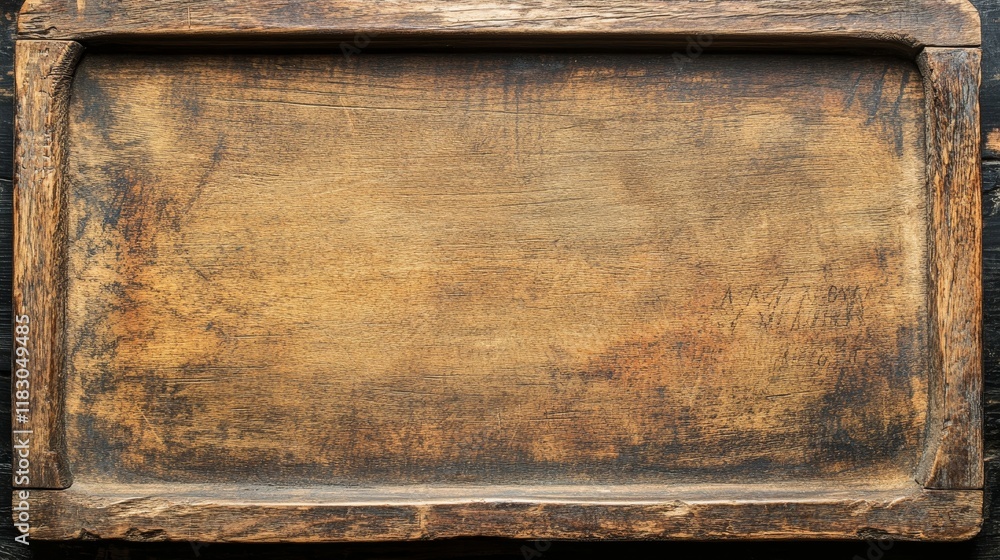 Poster rustic and weathered wooden surface with unique texture and natural grain patterns ideal for backgro