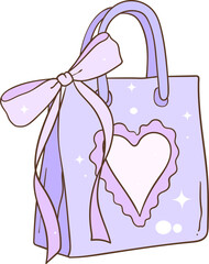 Whimsical Hand-Drawn Birthday Present .Party Decoration. Vector Illustration