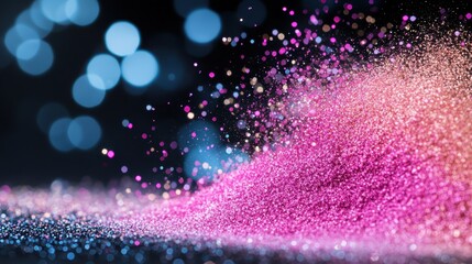 Obraz premium Stunning Macro Close-Up of Glittery Eyeshadow Palette with Sparkles