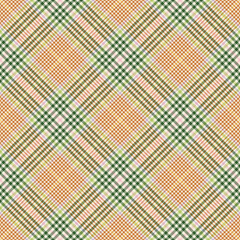Colorful Summer Plaid Check Seamless Pattern - Cute plaid check repeating pattern design