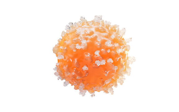 Lymphocytes and biomedical concept, 3d rendering.