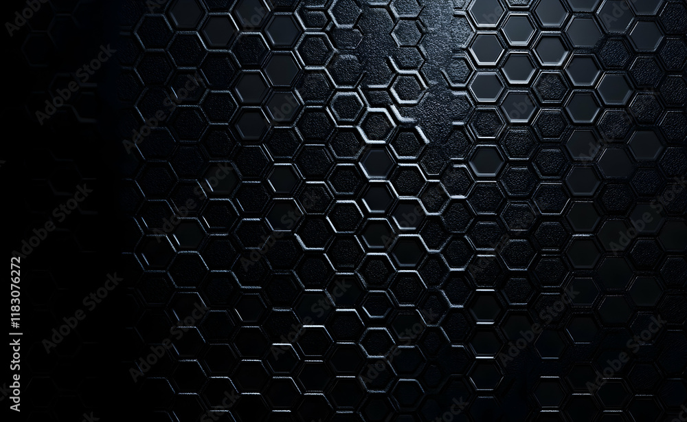 Poster dark hexagonal abstract background texture