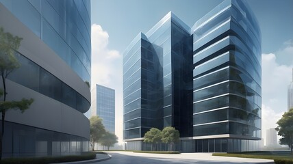 A modern architectural digest building, a Best design for a shopping mall and an admin block of a company 