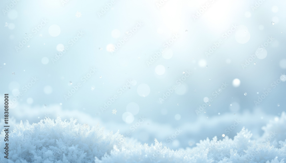 Aufkleber frosted window texture with soft snowy glow