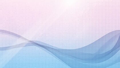 Obraz premium Soft pastel waves on a textured grid background