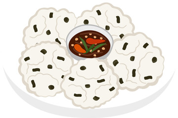 illutration of cireng indonesian food