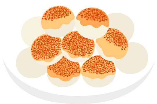 illutration of cimol indonesian food