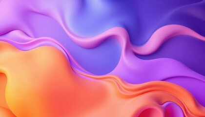 Naklejka premium Abstract Colorful Waves Flowing Smoothly Together