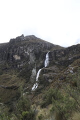 waterfall in the mountains