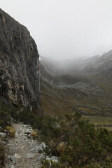 fog in the mountains