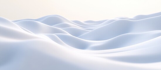 Obraz premium Abstract light blue wavy landscape.