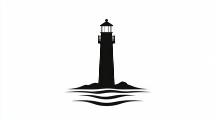 lighthouse silhouette illustration