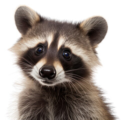 Obraz premium PNG Raccoon looking confused animal mammal cute.