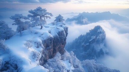 Fototapeta premium landscape in winter