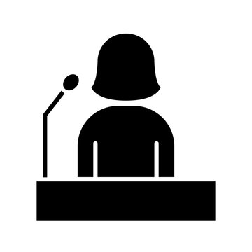 Spokeswoman icon