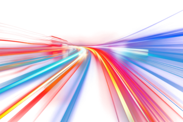PNG Abstract hyperspeed light trails backgrounds lighting black background.