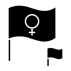 Woman symbol flag icon
