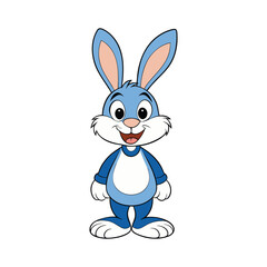 Fototapeta premium A Cute and Cheerful Cartoon Bunny