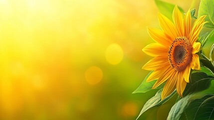 Obraz premium Sunlit Sunflower Meadow Summer Bloom