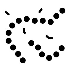 Virus, bacteria icon in glyph style