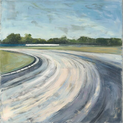 Fototapeta premium asphalt race track