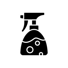 Water spray icon in glyph style