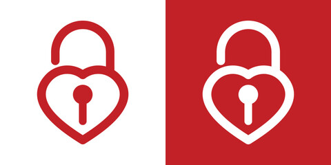 Lock love logo creative Logo icon logo abstract vector illustration