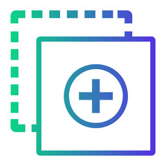 add Line Gradient Icon