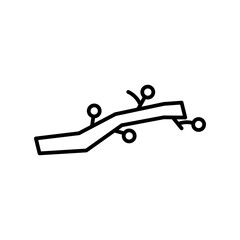 twig line icon