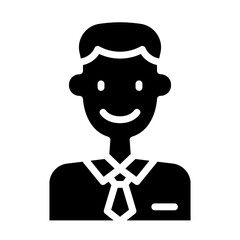 Executive icon in glyph style