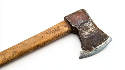 Small axe on white background