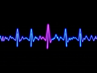 vibrant image of a cardiac heart in digital style(1).