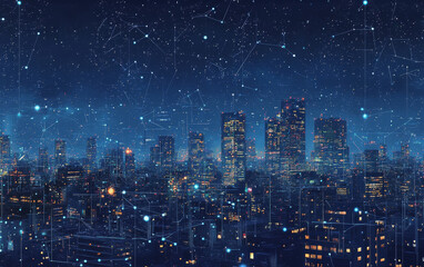 Fototapeta premium city at night