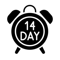 Quarantine icon in glyph style