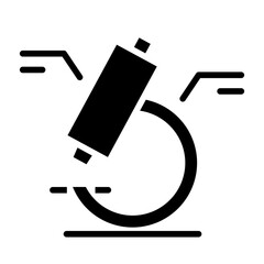 Research icon in glyph style