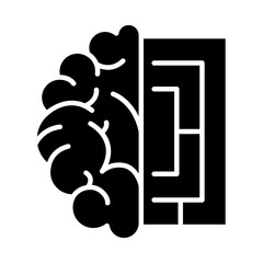 Psychology icon in glyph style
