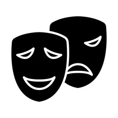 Bipolar icon in glyph style