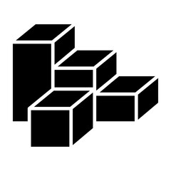 Box icon in glyph style
